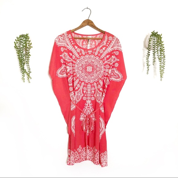Exist Dresses & Skirts - Coral Caftan Dress Beach Coverup